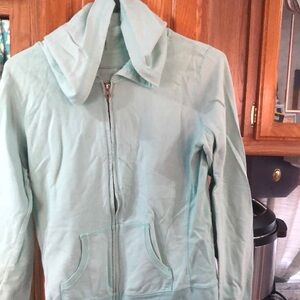 American Eagle Light Green  Zip-Up‎ Hoodie